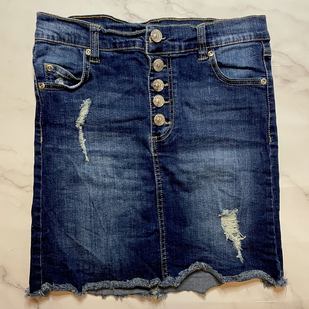 Bluenotes Denim Pencil Skirt